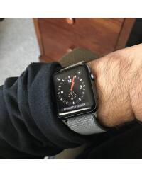 Branzoletka do Apple Watch 1/2/3/4/5/6/SE 42mm/44mm Tech-Protect Nylon - ciemny oliwkowy - zdjęcie 2