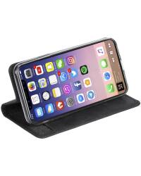 Krusell Sunne 4 Card FolioWallet - Skórzane etui iPhone X z kieszeniami na karty + stand up (Black) - zdjęcie 2