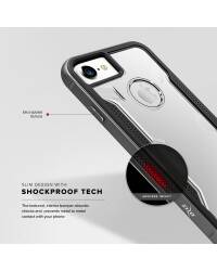 Etui do iPhone 7/8 ZIZO Shock Case - Przeźroczyste/czarne - zdjęcie 2