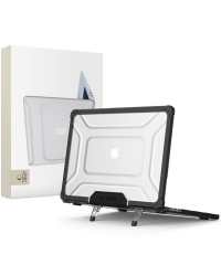 Kraków Obudowa Tech-Protect Smartshell Pro MacBook Air 13 M2 M3 M4 2023-2025 czarno przeżroczysta - zdjęcie 3
