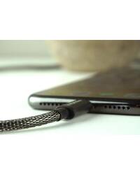 Przewód Lightning  do iPhone/iPad Fuse Chicken Shield stalowy 1m - czarny - zdjęcie 3