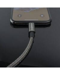 Przewód Lightning  do iPhone/iPad Fuse Chicken Shield stalowy 1m - czarny - zdjęcie 5