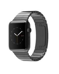 Bransoleta do Apple Watch 42/44/45/49 mm TECH-POTECT Linkband - czarna - zdjęcie 1