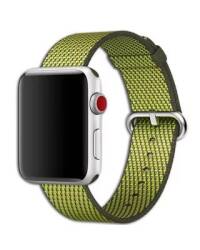 Pasek do Apple Watch 38/40mm z plecionego nylonu z Apple z klamrą - ciemny zielony - zdjęcie 1