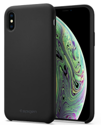 Etui do iPhone XS Max Spigen Silicone Black Warszawa - zdjęcie 2