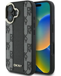 Etui do iPhone 16 DKNY Checkered Pattern MagSafe black - zdjęcie 1