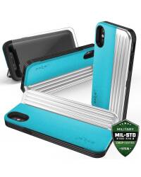 Etui do iPhone X/Xs Zizo Retro Series - niebiesko-czarne - zdjęcie 1