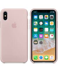 Apple Silicone Case - Silikonowe etui iPhone X (piaskowy róż) - zdjęcie 1