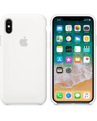 Apple Silicone Case - Silikonowe etui iPhone X (biały) - zdjęcie 1