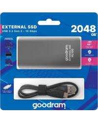 Dysk zewnętrzny GOODRAM HL100 2TB USB 3.2 Gen. 2 Szary - zdjęcie 6