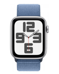  Apple Watch SE2 44mm aluminium srebrny Rzeszów z paskiem sportowym w kolorze sztormowego błękitu - zdjęcie 2
