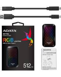 Dysk zewnętrzny SSD ADATA SE770G 512 GB - Czarny - zdjęcie 2