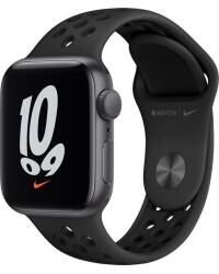 Apple Watch Nike SE 40mm aluminium w kolorze gwiezdnej szarości z paskiem sportowym w kolorze antracytu - zdjęcie 1