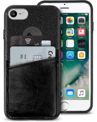 Etui do iPhone 7/8 Puro Shine Pocket - Czarne  - zdjęcie 1