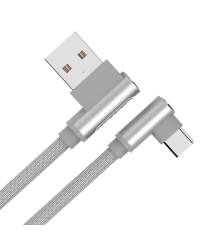 Kabel Lightning/USB-C Unitek kątowy 1m - szary   - zdjęcie 1