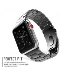 Bransoleta do Apple Watch 42/44mm TECH-PROTECT Stainles - czarna - zdjęcie 3