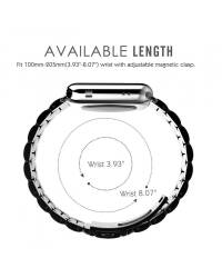 Bransoleta do Apple Watch 42/44mm TECH-PROTECT Stainles - czarna - zdjęcie 4