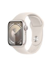 RZESZÓW Apple Watch S9 45mm aluminium + Cellular  w kolorze księżycowej poświaty z paskiem sportowym w kolorze księżycowej poświaty - M/L MRM93QP/A - zdjęcie 1