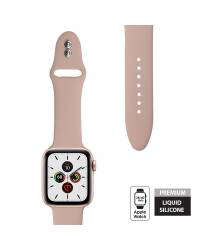 Pasek do Apple Watch 38/40 mm  Crong Liquid Band - piaskowy róż - zdjęcie 2