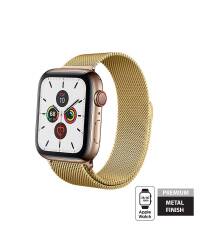 Pasek ze stali nierdzewnej do Apple Watch 38/40 mm Crong Milano Steel - złoty - zdjęcie 2