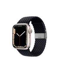 Pasek do Apple Watch 38/40/41 mm Crong Wave Band Pleciony grafitowy - zdjęcie 2