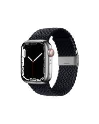 Pasek do Apple Watch 38/40/41 mm Crong Wave Band Pleciony grafitowy - zdjęcie 3