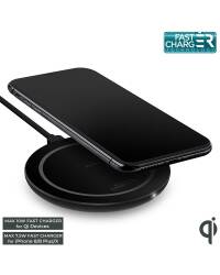 Ładowarka indukcyjna QI PURO Ultra Compact Wireless Charging Station - czarna - zdjęcie 1