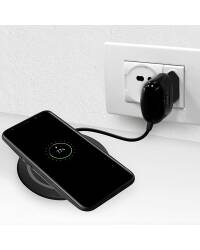 Ładowarka indukcyjna QI PURO Ultra Compact Wireless Charging Station - czarna - zdjęcie 5