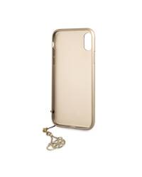 Etui do iPhone Xr z zawieszką Guess 4G Charms Collection - brązowe  - zdjęcie 3