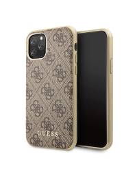 Etui do iPhone 11 Pro Guess 4G Charms Collection brązowe - zdjęcie 8
