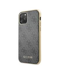 Etui do iPhone 11 Pro Guess 4G Charms Collection - szary  - zdjęcie 2