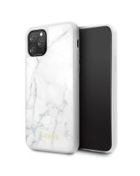 Etui do iPhone 11 Pro Guess Marble białe - zdjęcie 1