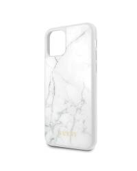 Etui do iPhone 11 Pro Guess Marble białe - zdjęcie 3