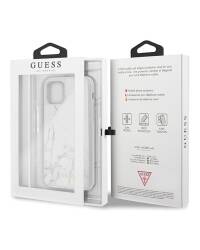 Etui do iPhone 11 Pro Guess Marble białe - zdjęcie 5