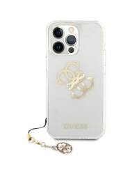 Etui do iPhone 13 Pro Guess 4G Big Logo Charm Gold - złoty charms - zdjęcie 3