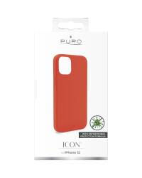 Etui iPhone 12 Mini z ochroną antybakteryjną PURO ICON - czerwone - zdjęcie 6