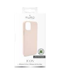 Etui do iPhone 12/12 Pro PURO ICON Anti-Microbial - różowe - zdjęcie 5