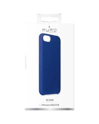 Etui do iPhone 6/6s/7/8/SE 2020 PURO ICON Cover - niebieskie  - zdjęcie 3