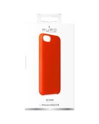 Etui do iPhone 6/6s/7/8/SE 2020 PURO ICON Cover - pomarańczowe  - zdjęcie 3