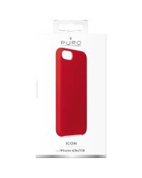 Etui do iPhone 6/6s/7/8/SE 2020 PURO ICON Cover - czerwone  - zdjęcie 3