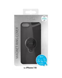 Etui do iPhone 7/8/SE 2020 PURO Magnet Ring Cover - czarne  - zdjęcie 4