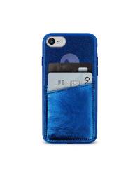 Etui iPhone 6/6s/7/8/SE 2020 PURO Shine Pocket - niebieskie  - zdjęcie 2