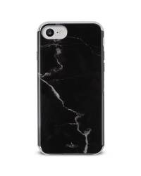 Etui do iPhone 6/6s/7/8/SE 2020 PURO Marble Cover - czarne  - zdjęcie 2