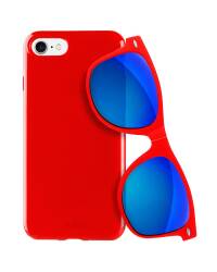 Etui do iPhone 7/8/SE 2020 PURO Sunny Kit - czerwone - zdjęcie 1
