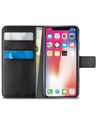 Etui do iPhone XR z kieszeniami na karty PURO Booklet Wallet Case - czarne - zdjęcie 2