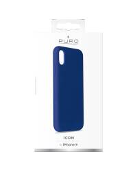 Etui do iPhone XR Puro Icon Cover -  granatowe  - zdjęcie 5