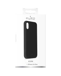 Etui do iPhone Xs Max Puro Icon Cover -  czarne - zdjęcie 3