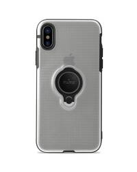 Etui do iPhone Xs Max PURO Magnet Ring Cover - przezroczyste  - zdjęcie 2