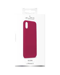 Etui do iPhone X PURO ICON Cover - czerwone - zdjęcie 3