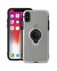 Etui do iPhone X/Xs PURO Magnet Ring Cover - przezroczyste - zdjęcie 1